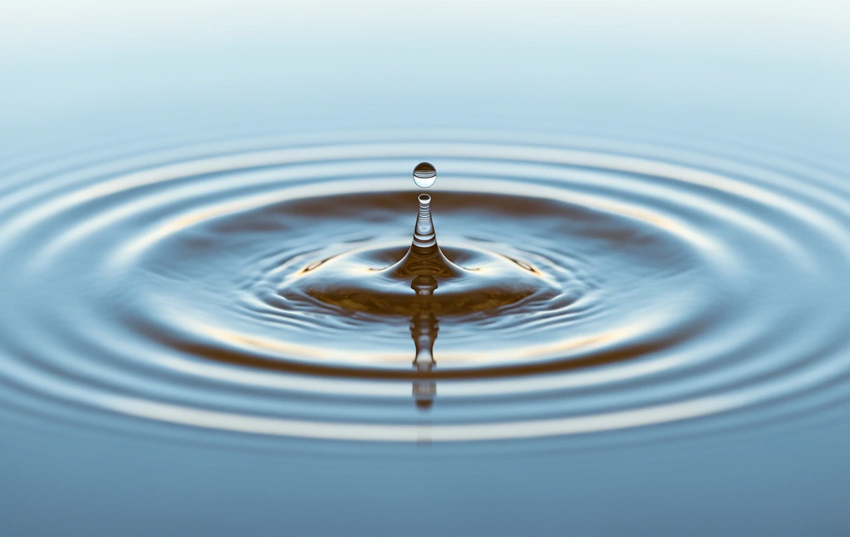 Visual representation of sound ripples and clarity